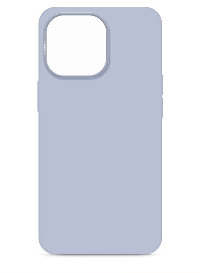 Apple iPhone 14 Pro Max Case Silicone Cover Liquid Gel Soft Ultra Slim Shockproof Back Cover Full Body Protection 6.7 Inch Lilac - Image 1